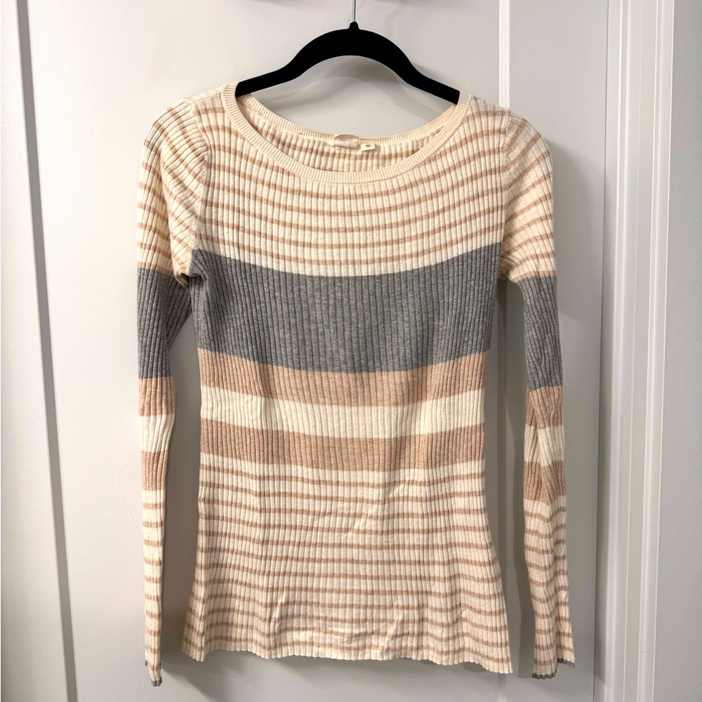 GAP Ribbed knit striped long sleeve